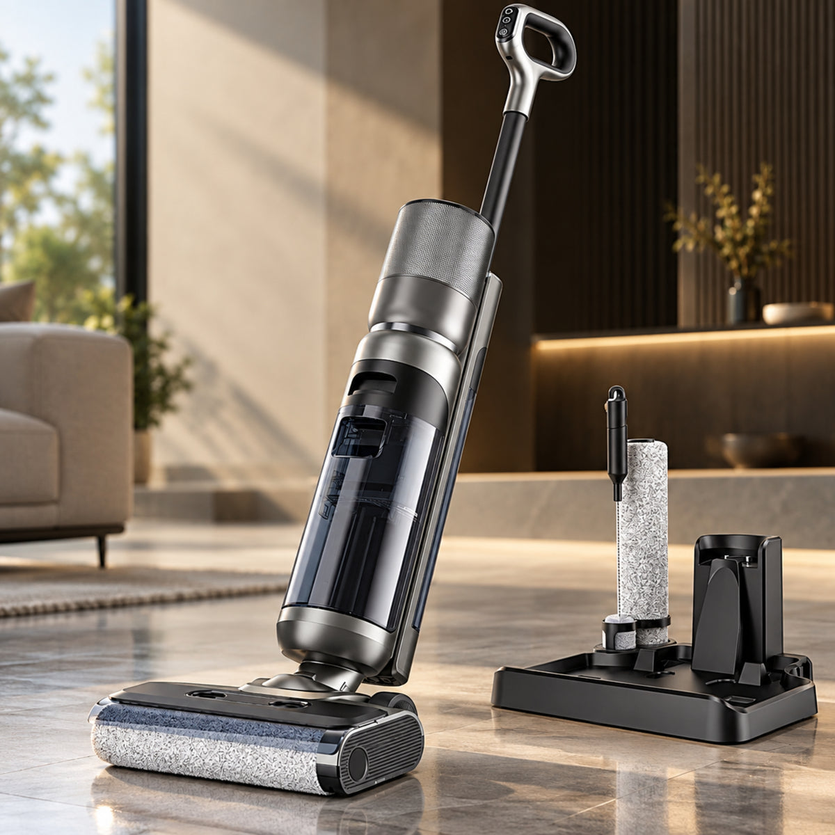 Purella Terra cordless wet and dry vacuum cleaner and floor washer